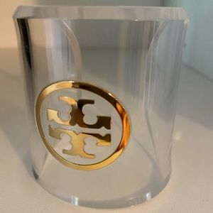 Tory Burch Women's Clear Lucite Cuff - Bracelets